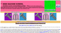 Desktop Screenshot of aaronssemsmachinescrews.com