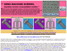 Tablet Screenshot of aaronssemsmachinescrews.com